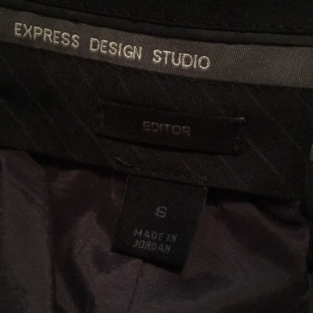 Express Editor Gray Wool Lined Pants- Size 6 New! - image 2